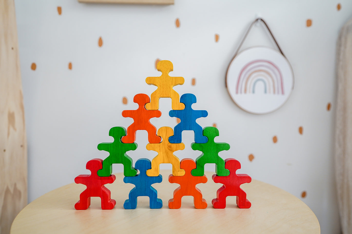 Rainbow Stacking People