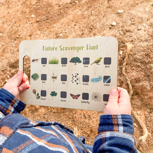 Nature Scavenger Hunt Board