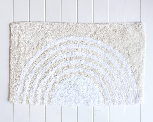 Bath Mat - Rainbow Rising - Natural