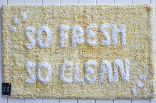 Bath Mat - So Fresh So Clean - Yellow