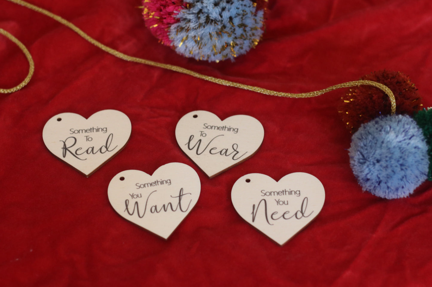 Christmas Gift Tags - Want, Wear, Need & Read on